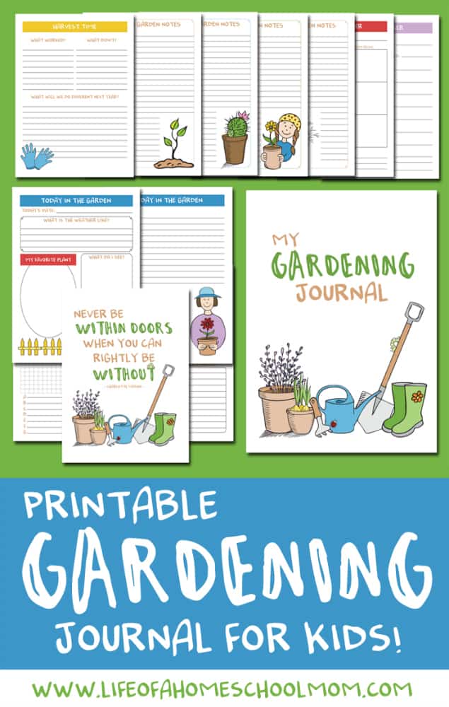Growing Gardens with Kids (includes free printable garden journal